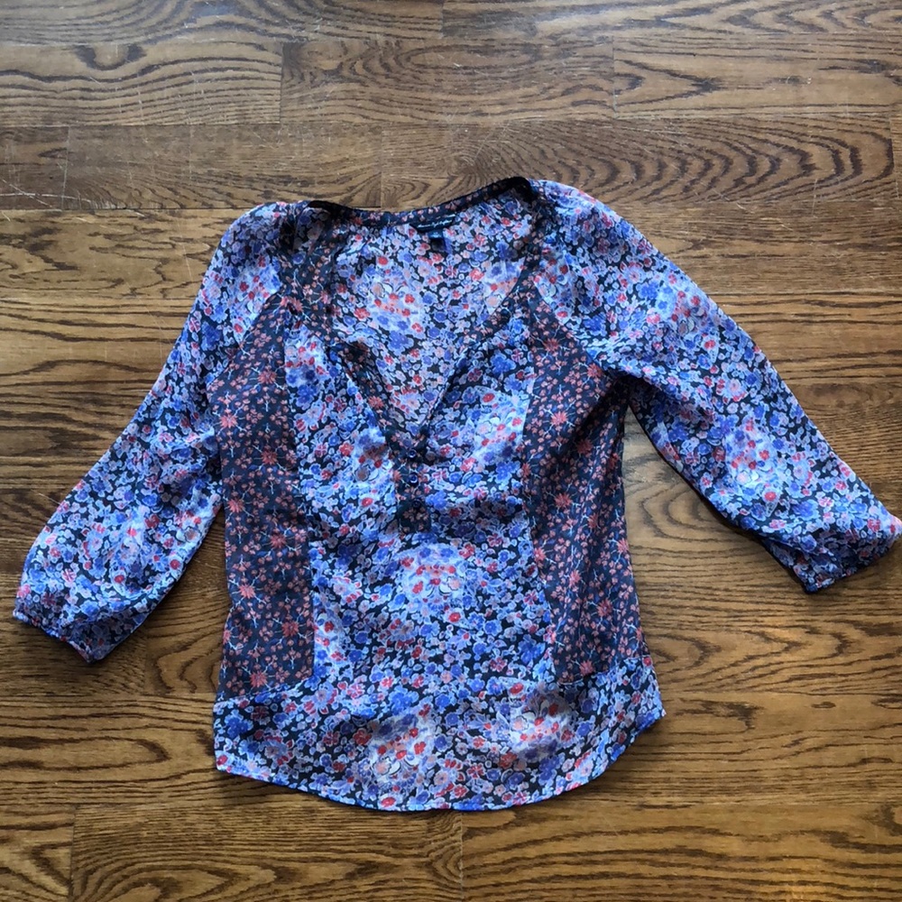 Sheer American Eagle Blouse